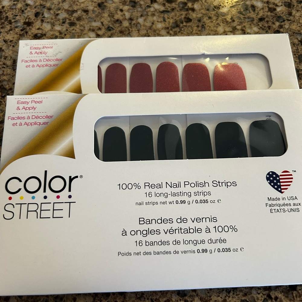 Color Street Nail Polish Strips Set- How You Dune and Deep Diving